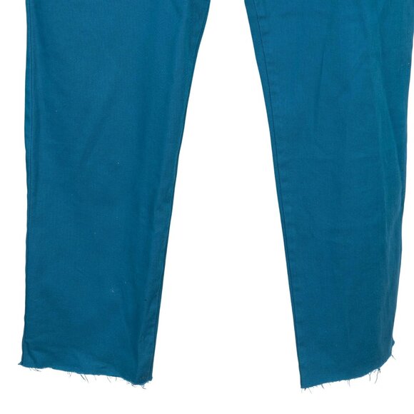 Gloria Vanderbilt Amanda Teal Jeans 12 Womens Classic Straight Fit Cotton Denim - Picture 3 of 6